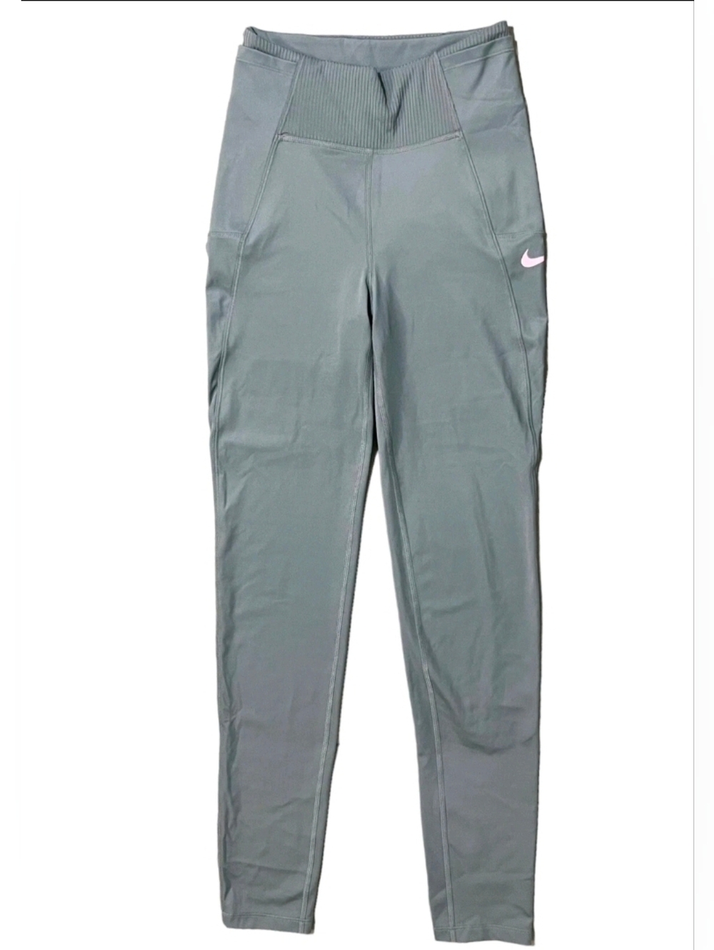 Nike Full Length Training Tights Youth Size Medium Grey